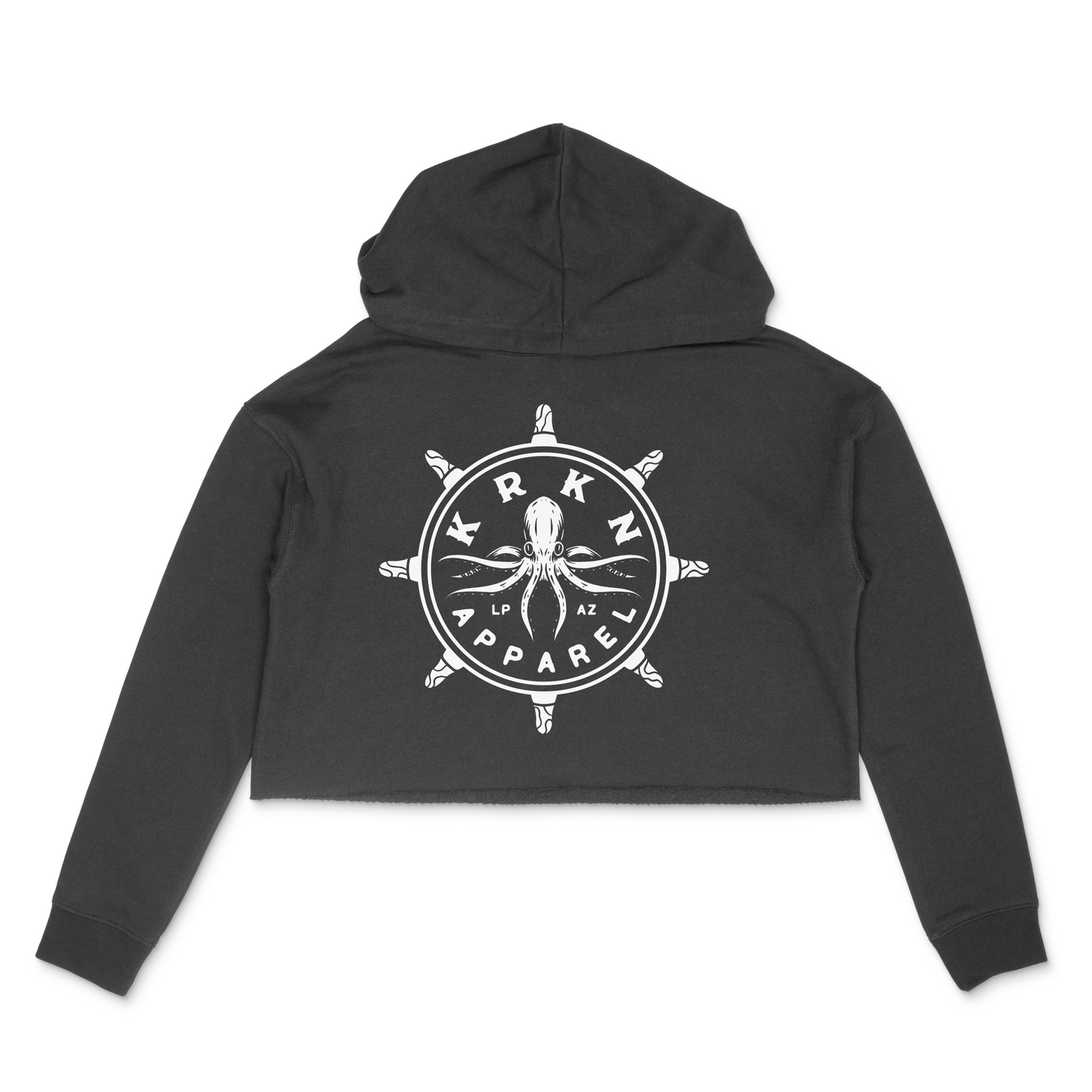 Shipwheel Cropped Hoodie
